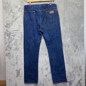 Vintage Wrangler 13MWZ Jeans Men 40x34 (Fits 38x34) Made USA Cowboy Cut Faded